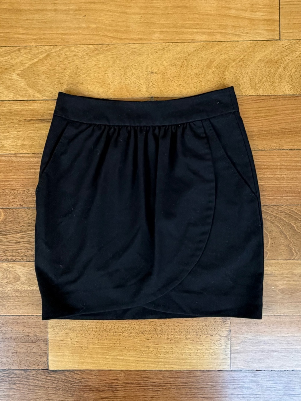 Talula Black Wrap Skirt with Pockets.